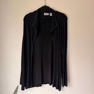 Chico's Black Open Front Cardigan